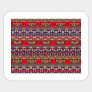 multicolored mexican pattern Sticker